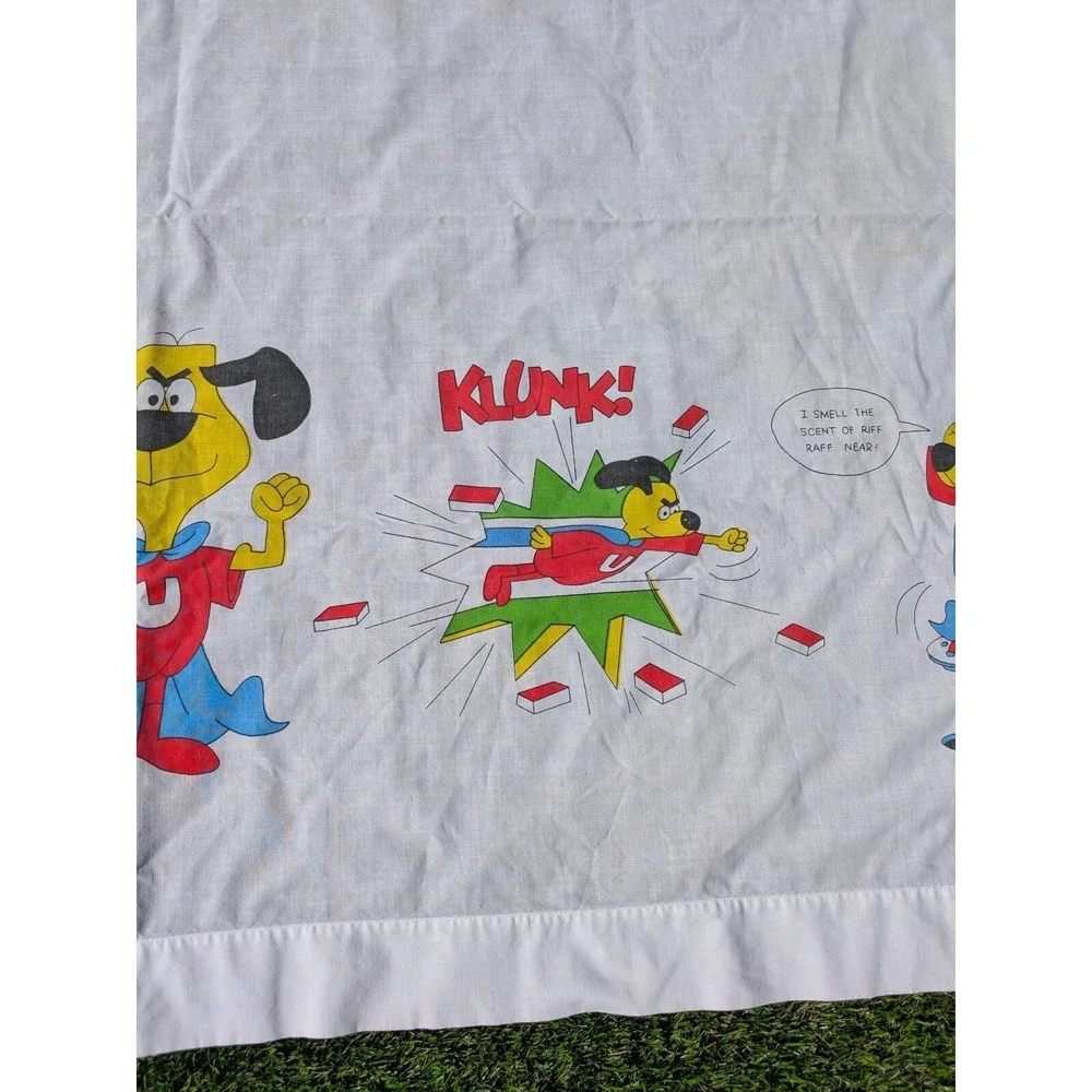 Vintage Springmaid Underdog Comic Muslin Bed Sheet 61